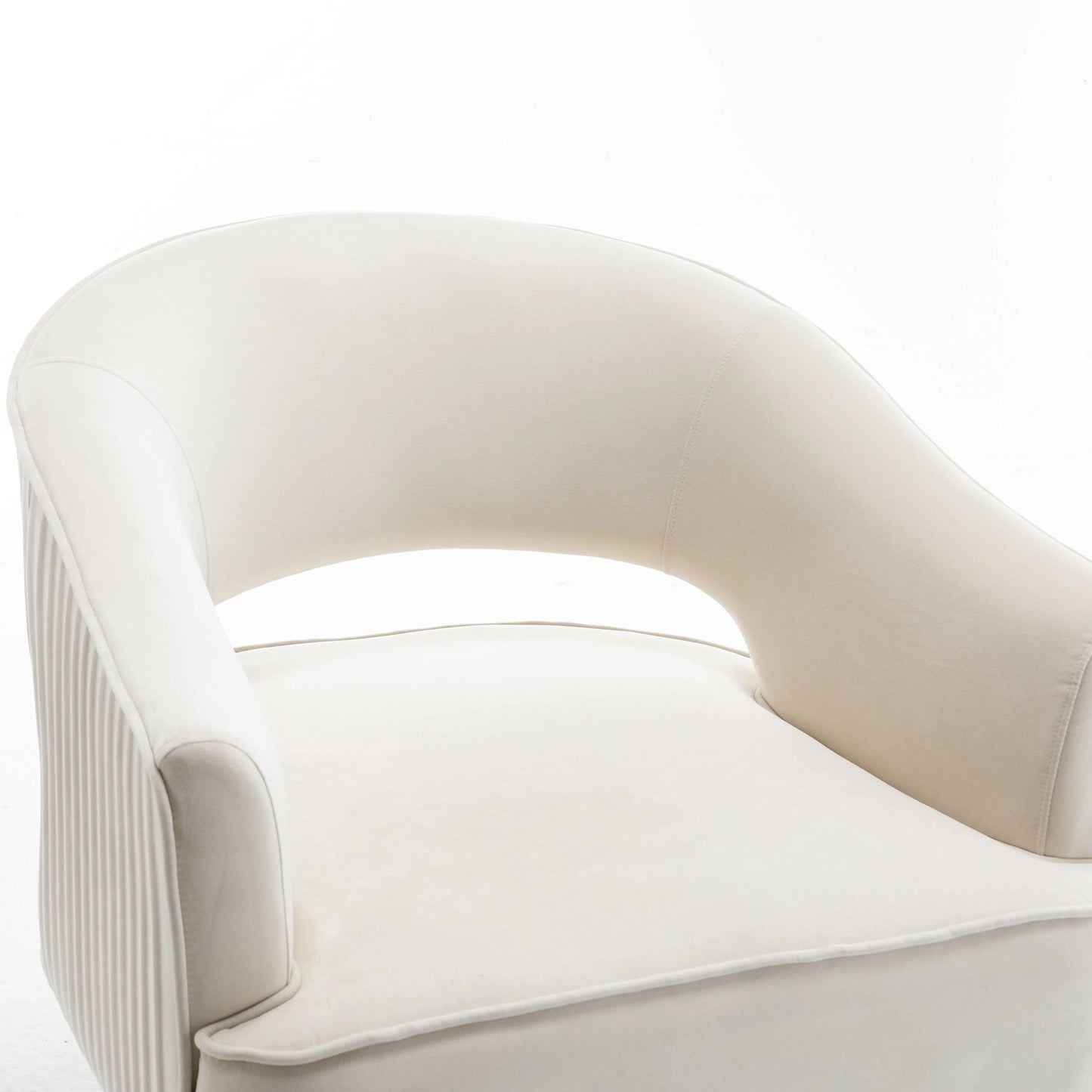 SEYNER Modern Velvet Swivel Arm Chair For Living Room Lounge