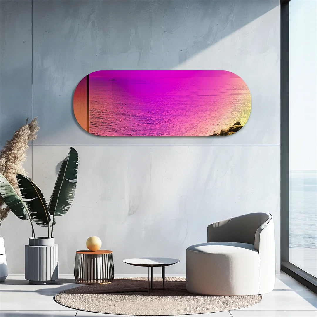 LUVODI Aesthetic Iridescent Rainbow Wall Mirror Home Decor