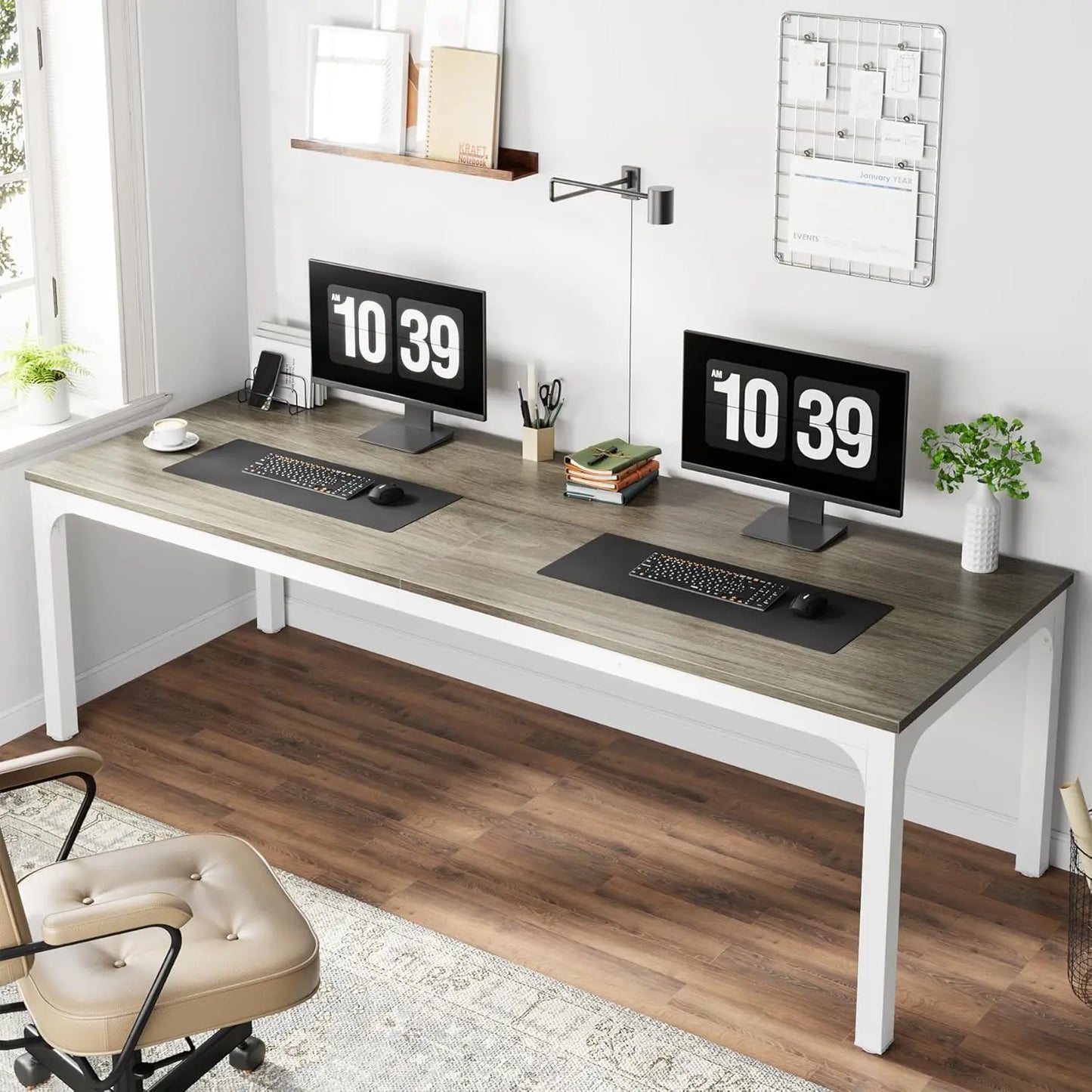 Two Person Computer Desk For Shared Home Office Space