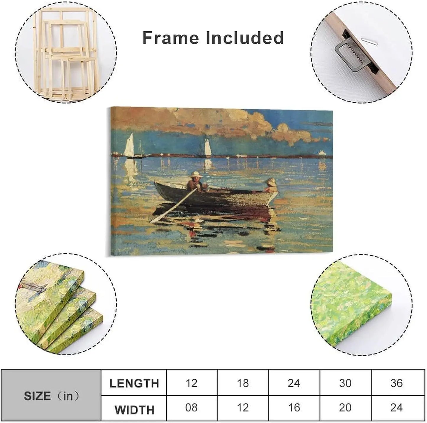 Winslow Homer Gloucester Harbor Canvas Poster Art Decor