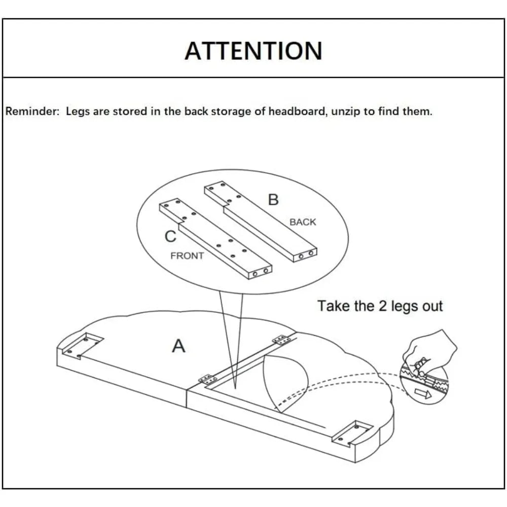 Stunning Crown Design Velvet Upholstered Headboard