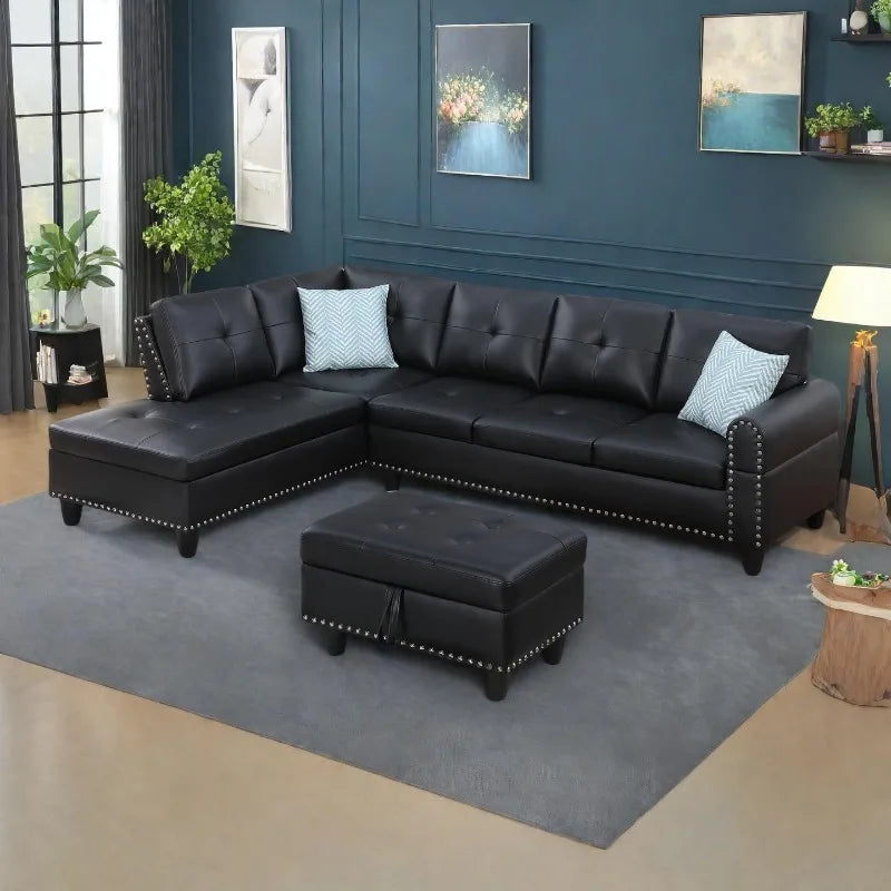 L Shaped Sectional Sofa Set For Living Room
