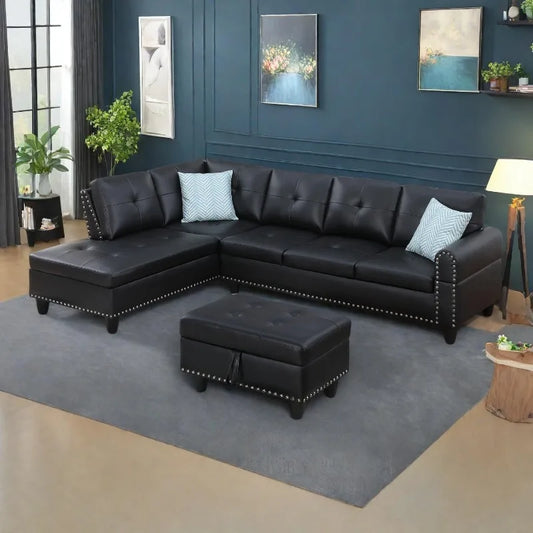 L Shaped Sectional Sofa Set For Living Room