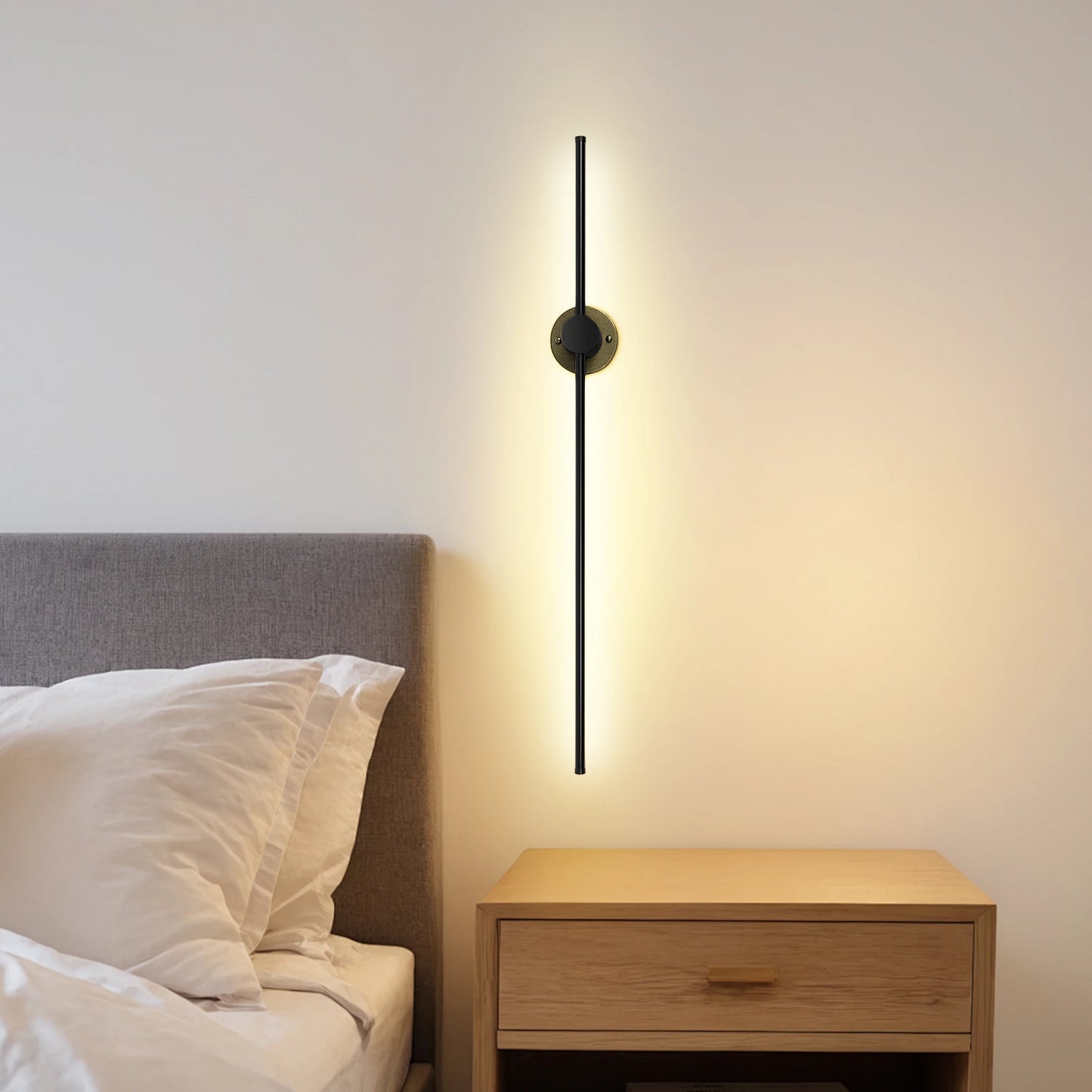 Linear LED Wall Lamp Warm Light For Indoor Outdoor Use