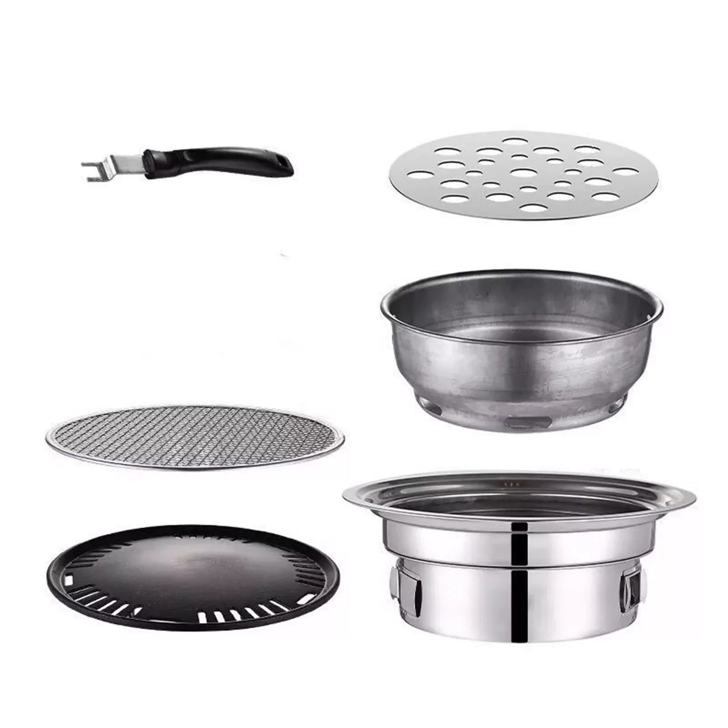 Japanese Style Stainless Hibachi Portable Barbecue Grill