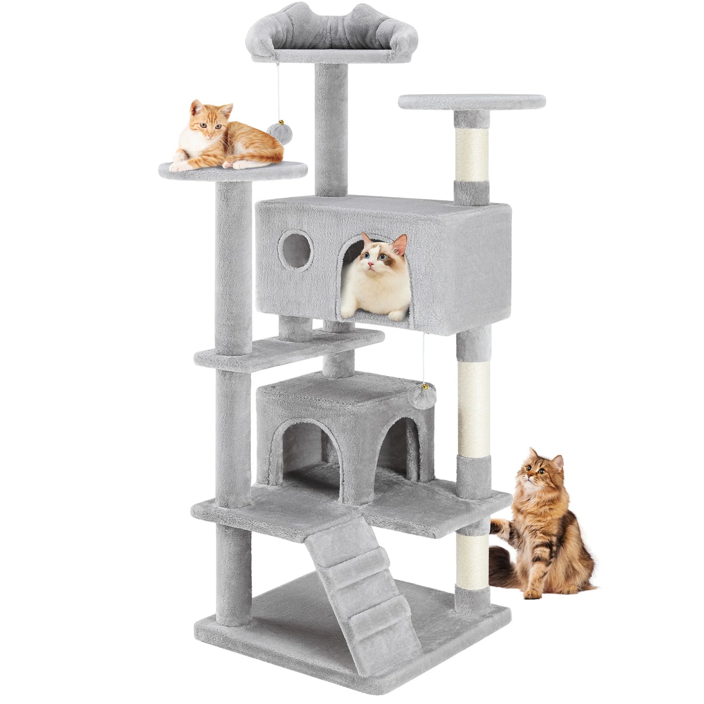 JHK Cat Tree Tower Indoor Pets Sisal Scratching Post