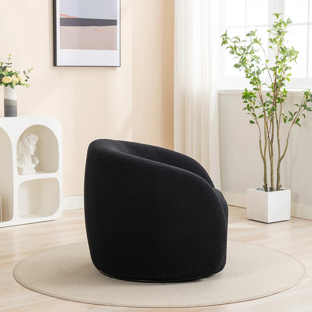 SEYNAR 360 Degree Swivel Velvet Accent Armchair For Living Room