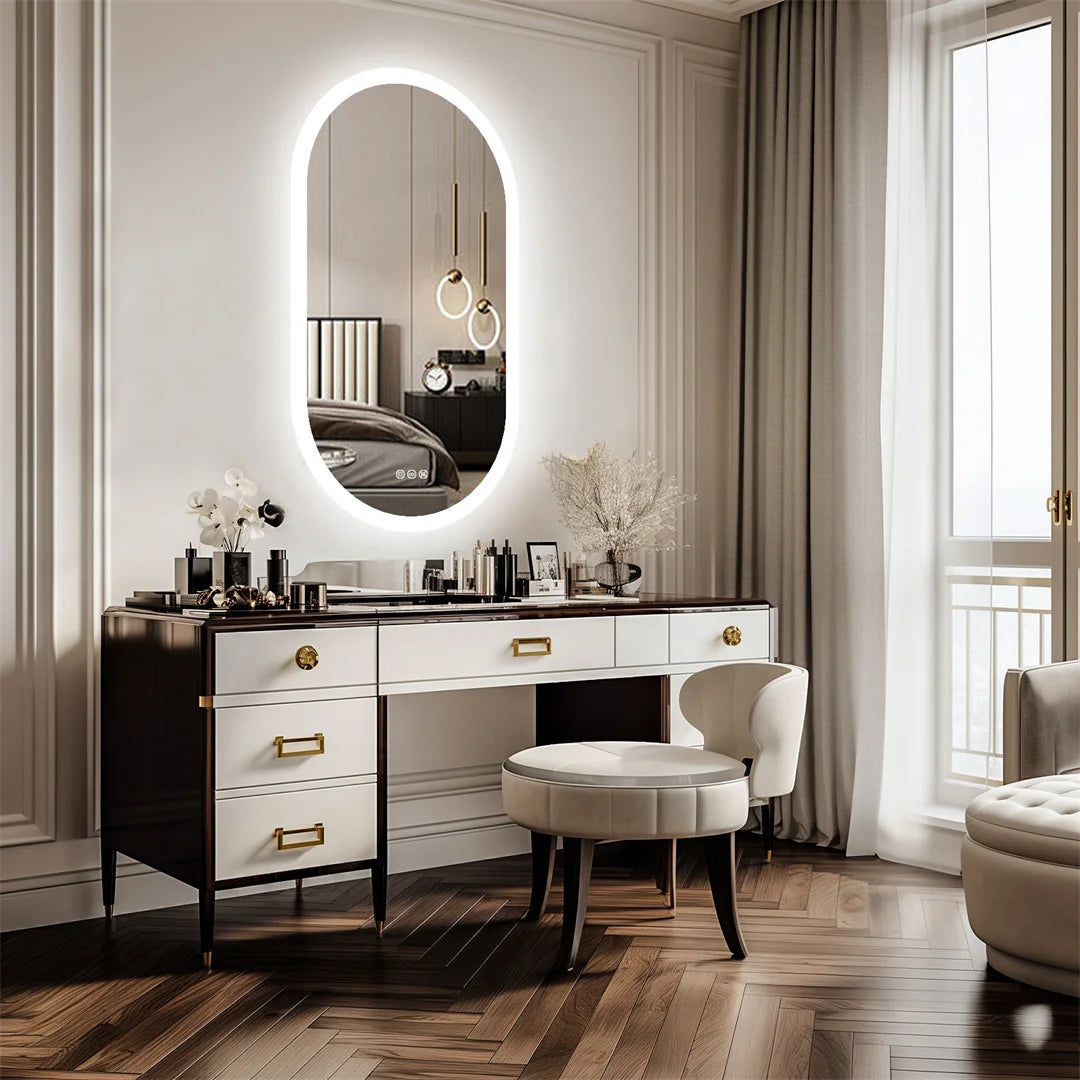 LUVODI Illuminated Bathroom Mirror Frameless Backlit Vanity