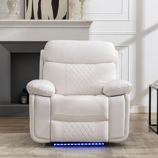 M046 Power Recliner Chair With LED Light And USB Port