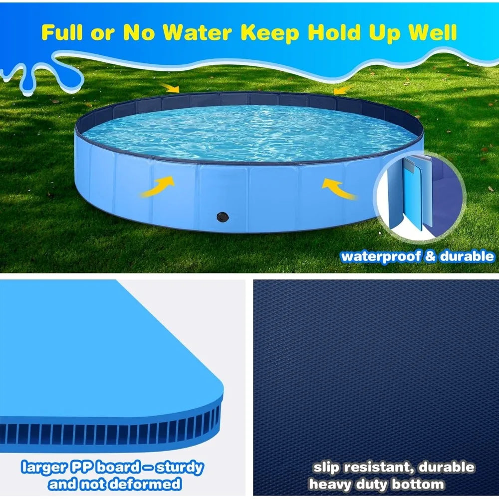 Foldable PVC Dog Pool for Outdoor Portable Family Fun