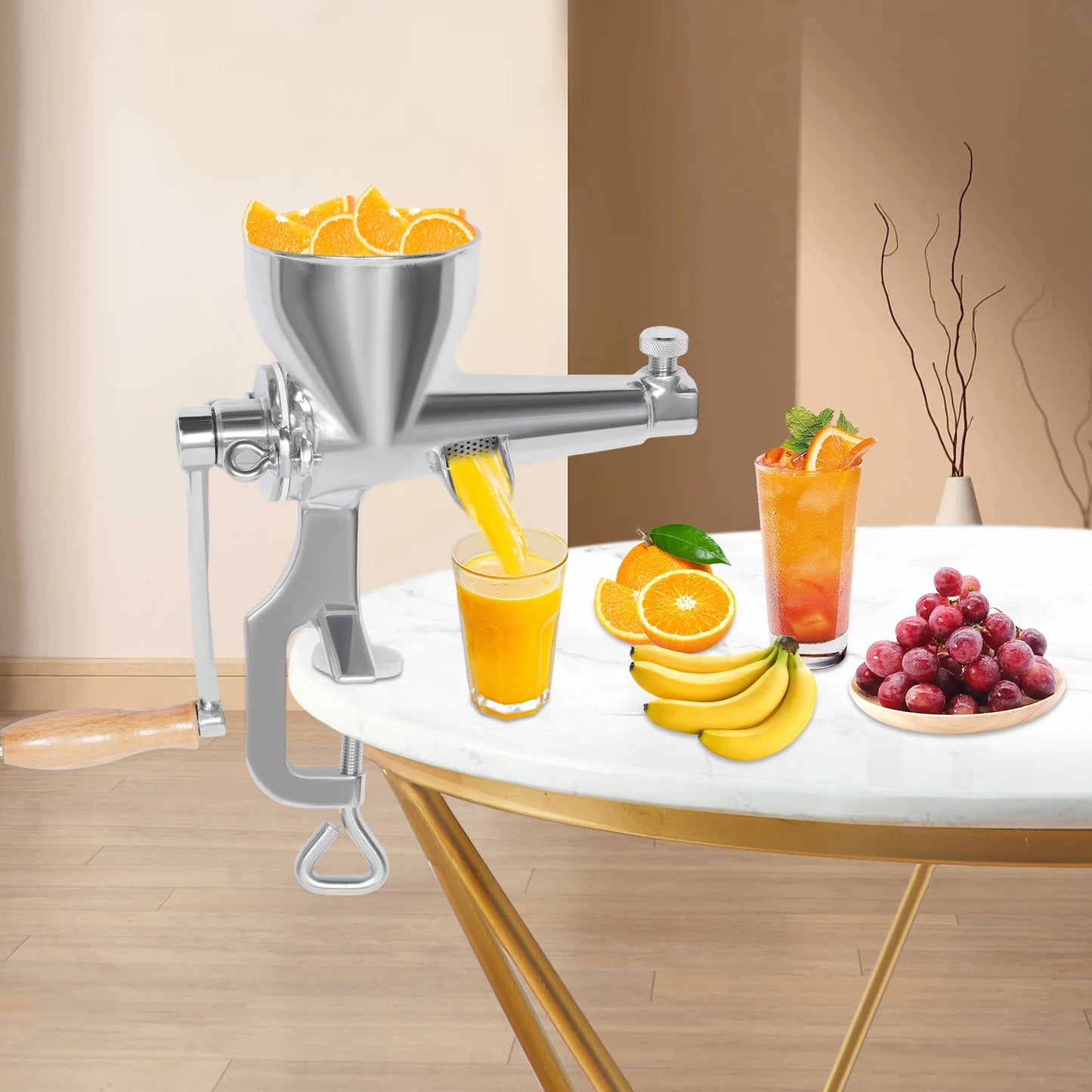 Manual Wheatgrass Juicer Hand Press Juicing Vegetables