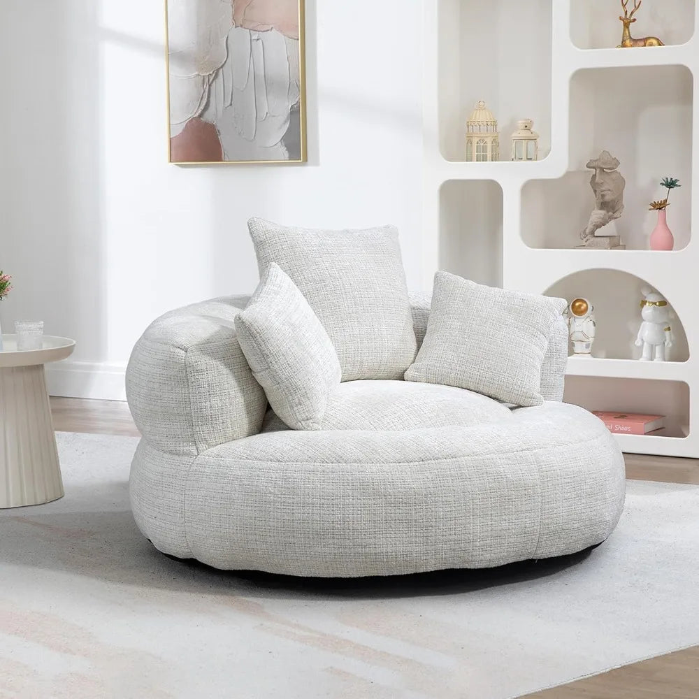 Foam Filled Bean Bag Chair With Shredded Memory Foam