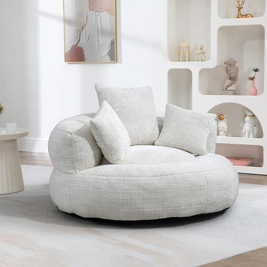 Foam Filled Bean Bag Chair With Shredded Memory Foam