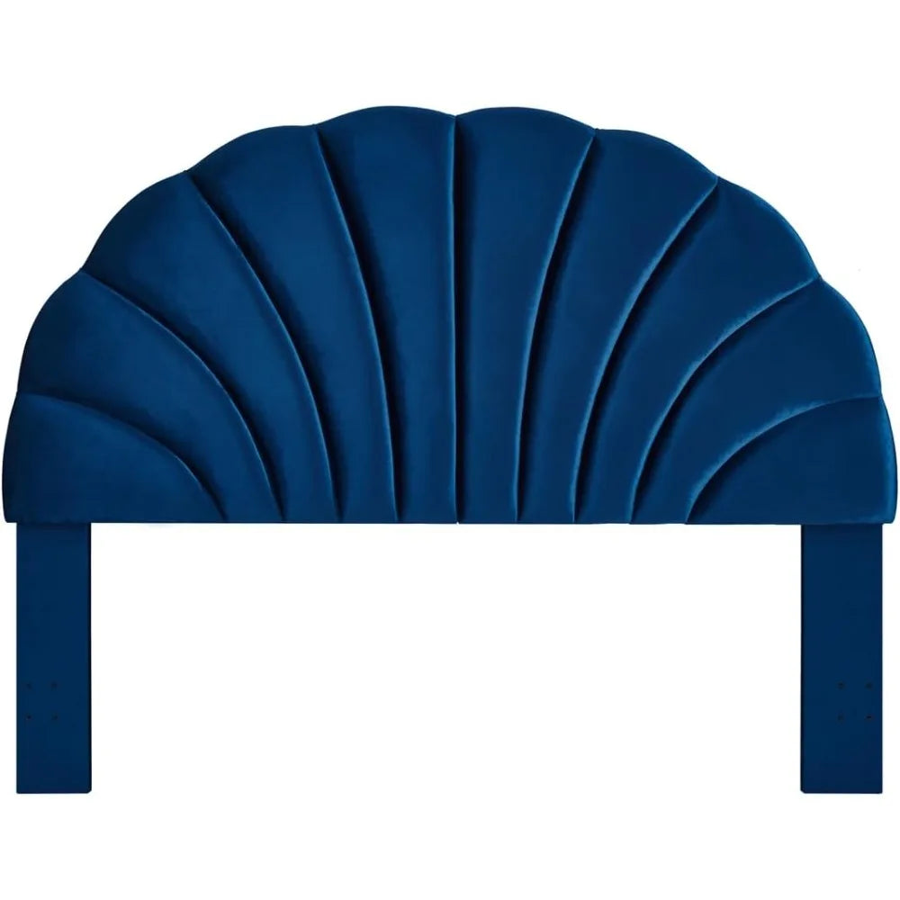 Luxurious Velvet Headboard With Petal Pattern TB117 Foam and SturdySolidWoodenFrame