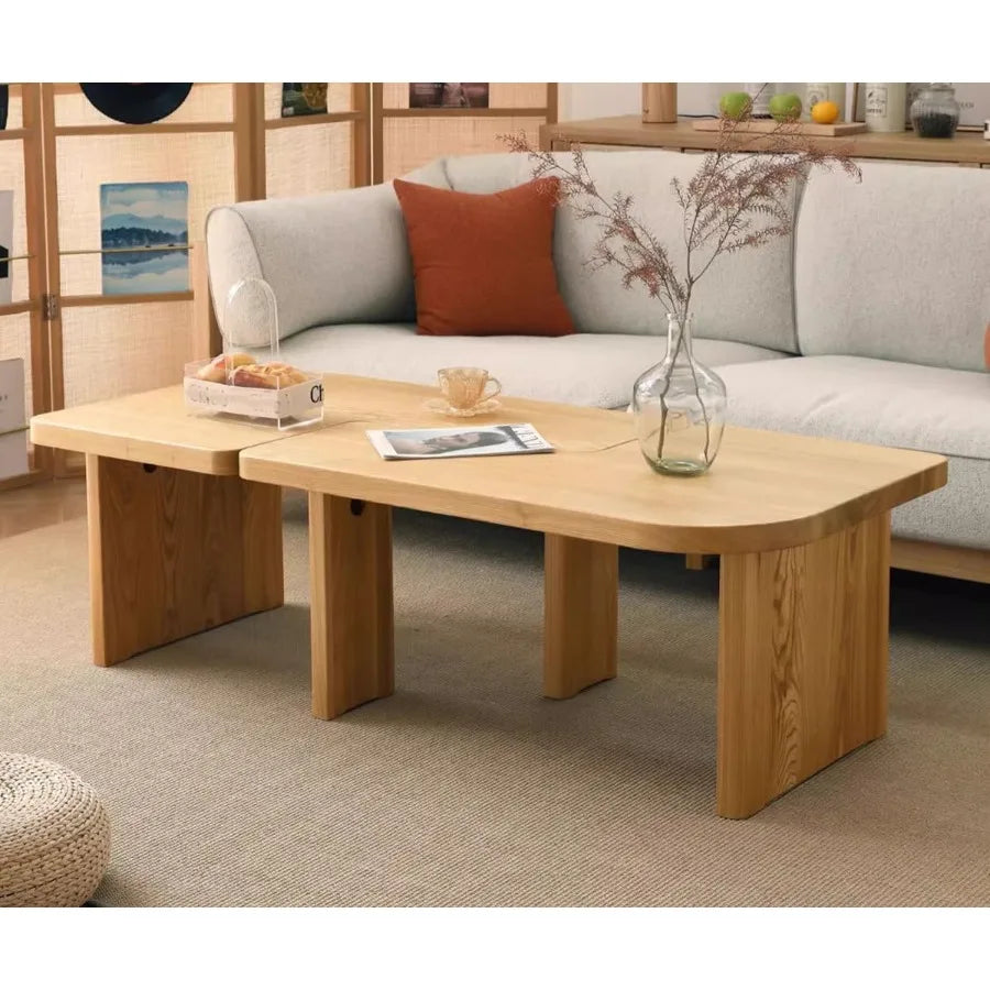 Nesting Coffee Table Set Interlocking L Shaped Tables