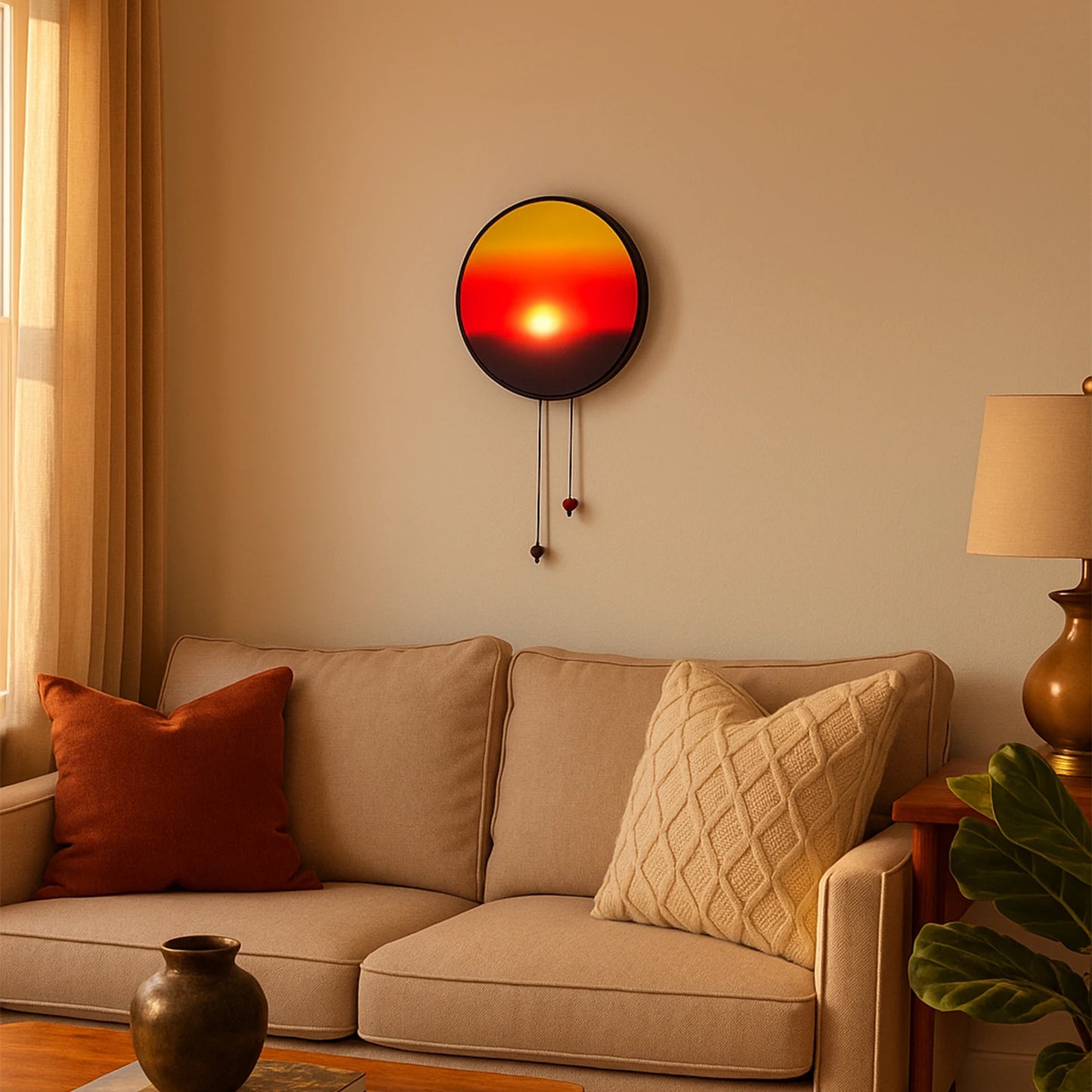 Sun Tracking Sunset Lamp Wall Light With Manual Sunset Mode