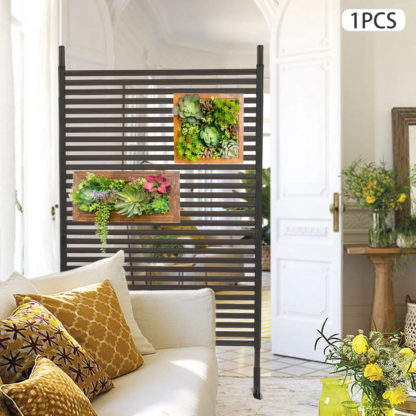 Decorative Privacy Screen Freestanding For Patio Metal