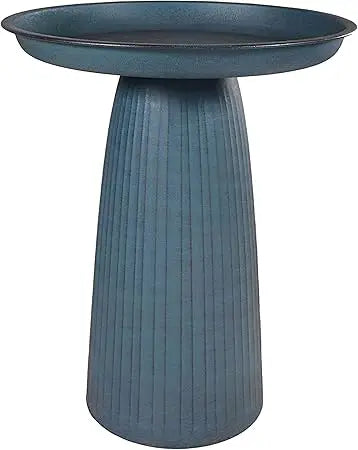 SuperDurable Weatherproof Garden Metal Ornamental Bird Bath Outdoor UV Protective