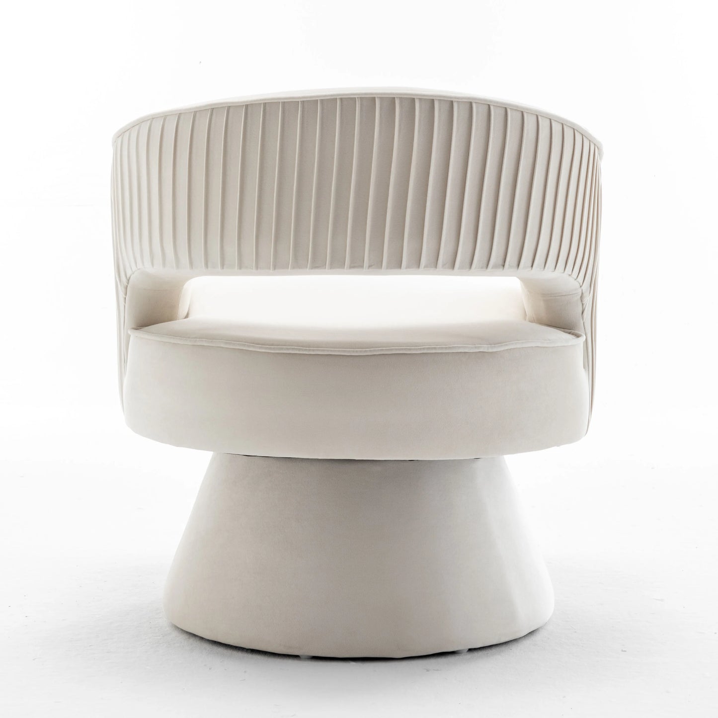 SEYNER Modern Velvet Swivel Arm Chair For Living Room Lounge