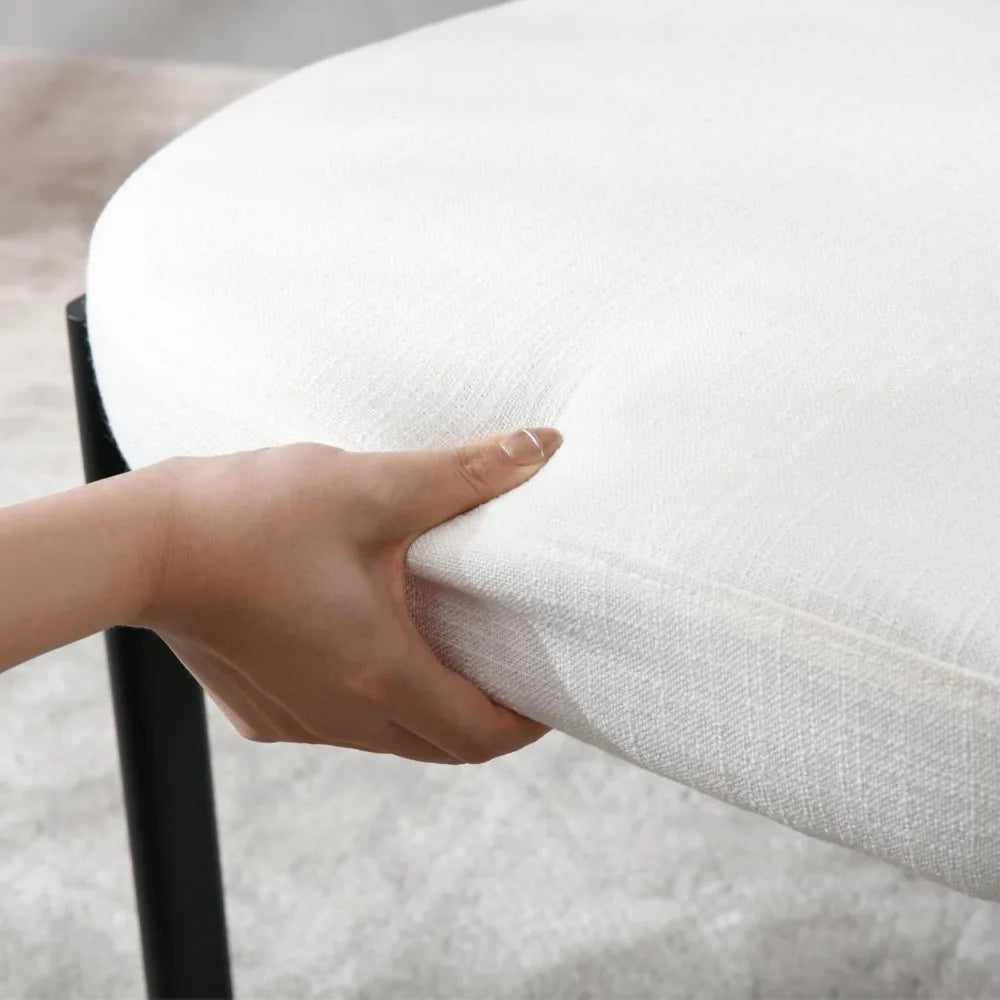 Upholstered Linen Dining Chairs ,Set of 4