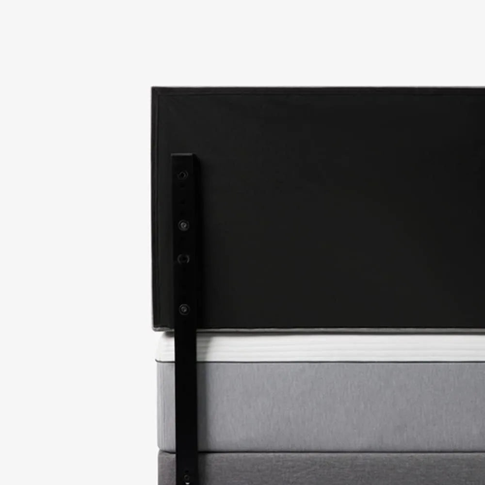 Luxuriously Upholstered Headboard Platform Bedstead Frame With Tapered Hardwood Legs