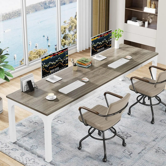 Two Person Computer Desk For Shared Home Office Space