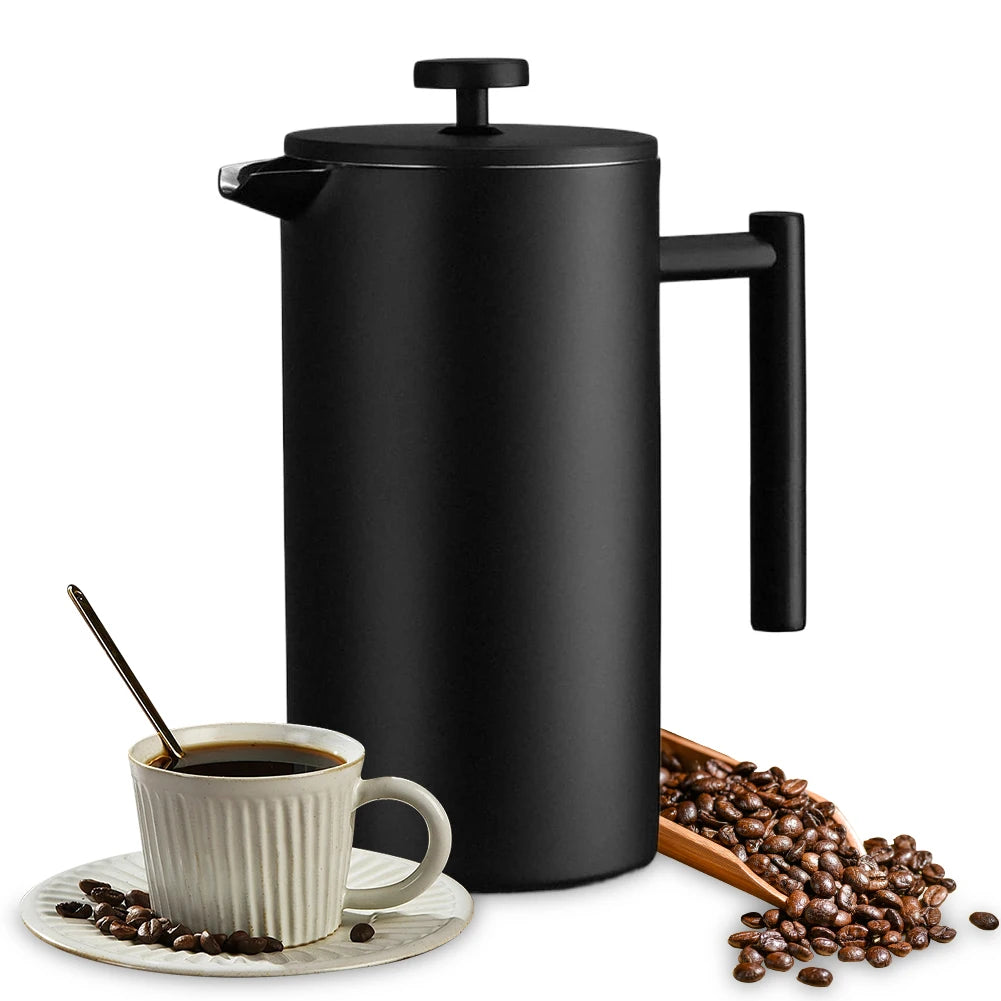 Stainless Steel French Press Coffee Maker With Insulation