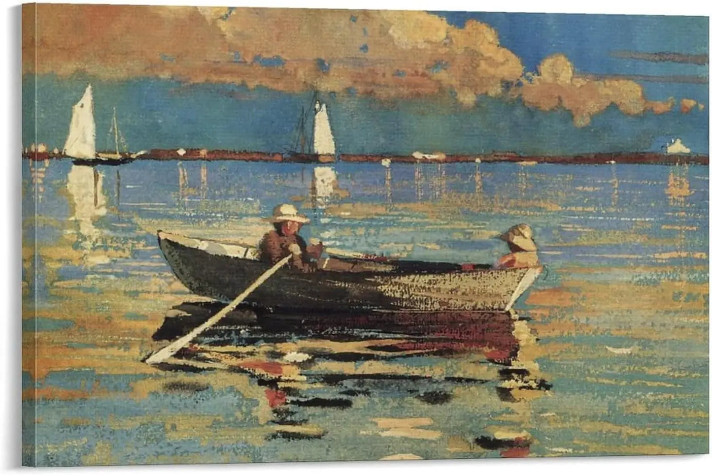 Winslow Homer Gloucester Harbor Canvas Poster Art Decor