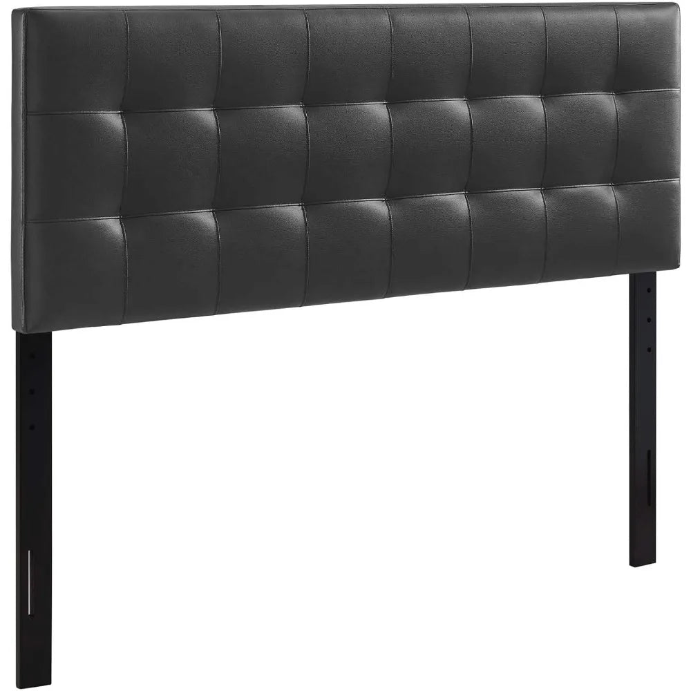 Modway Lily Collection Faux Leather Tufted Upholstered Headboard Contemporary Bedrooms
