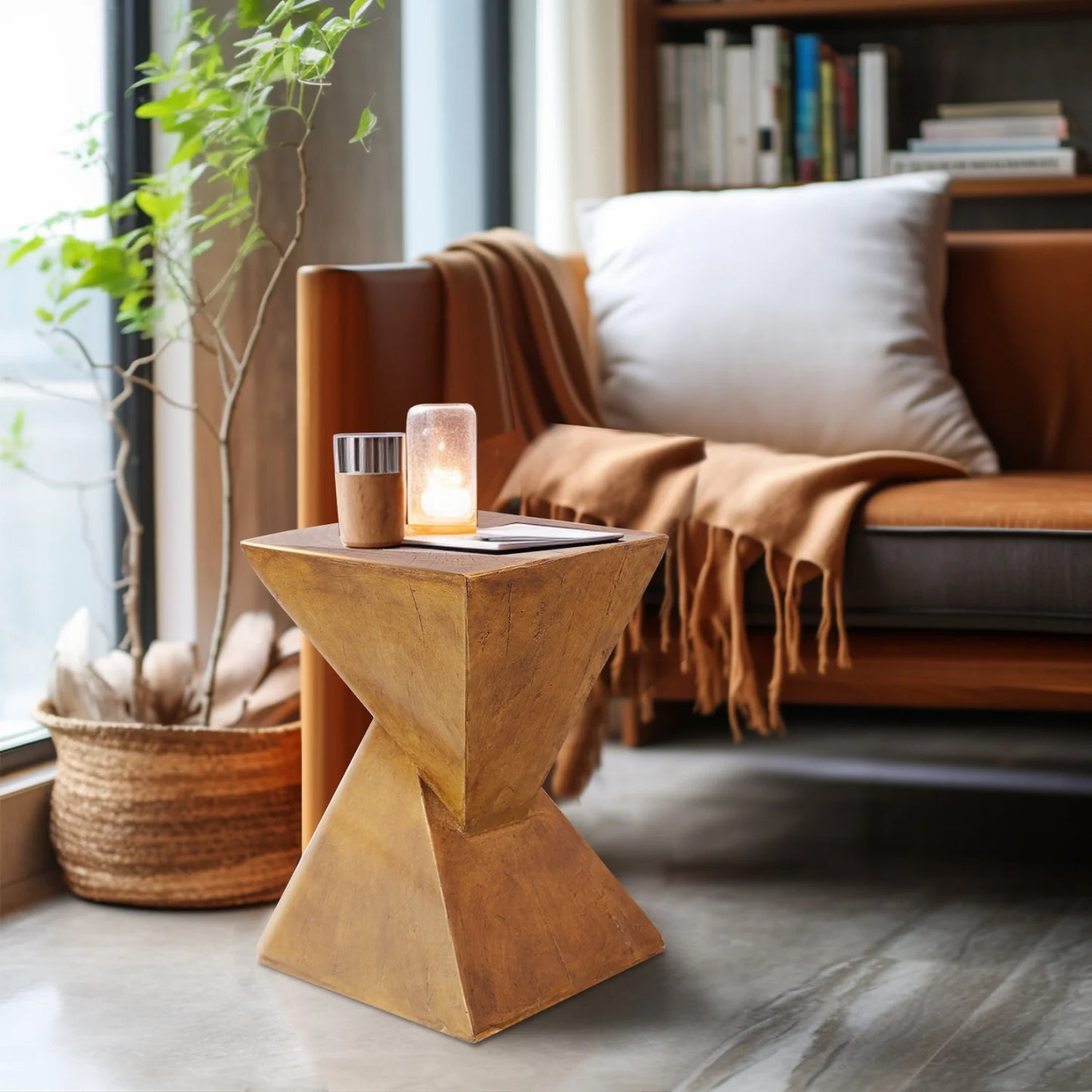 Modern Concrete Side Table For Living Room And Bedroom