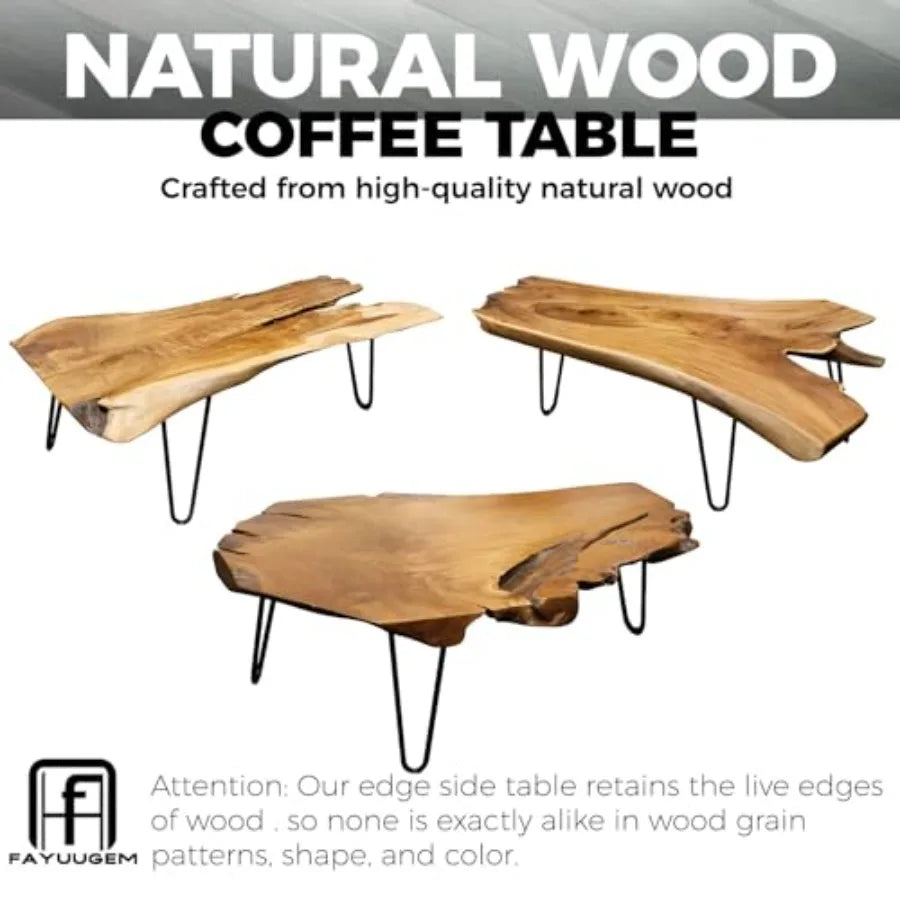 Live Edge Wood  Coffee Table