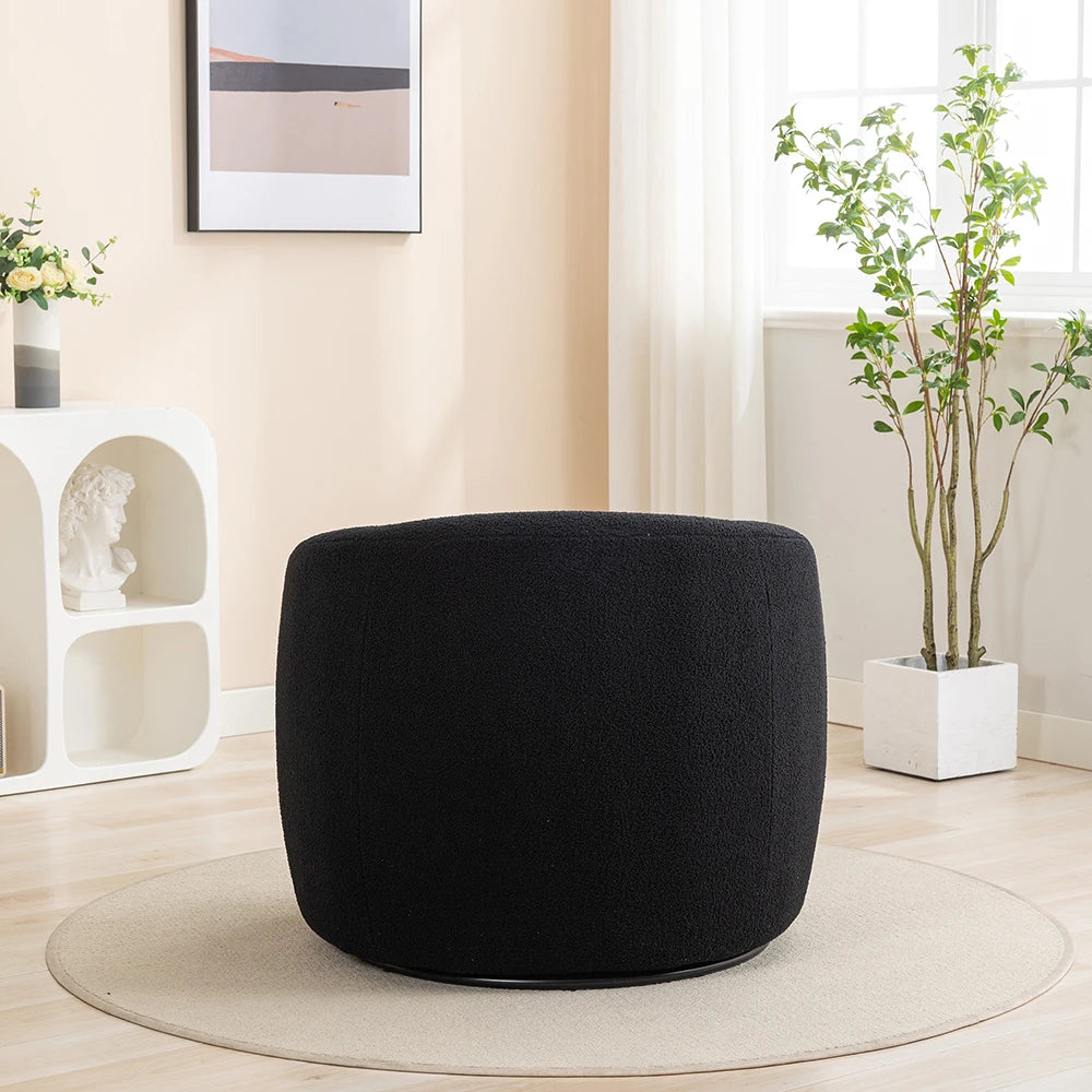 SEYNAR 360 Degree Swivel Velvet Accent Armchair For Living Room