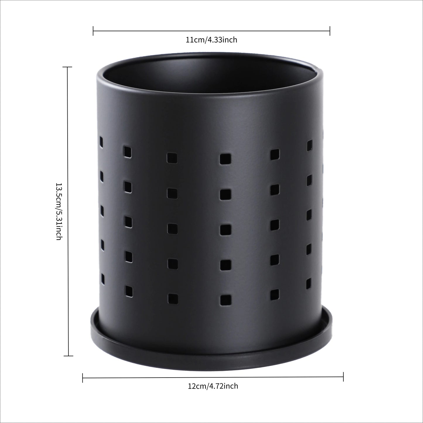 Stainless Steel Silverware Organizer With Drain Holes