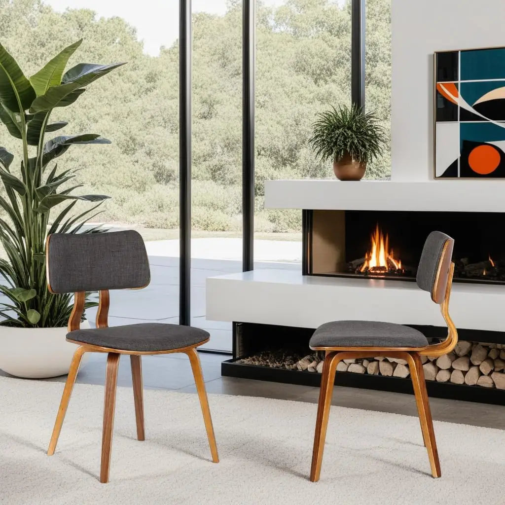 Living Jaguar Dining Chair Wood Finish Durable Wooden Frame