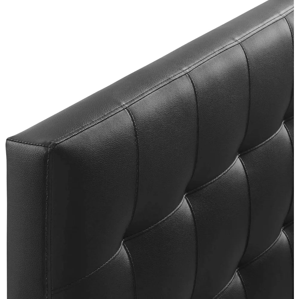 Modway Lily Collection Faux Leather Tufted Upholstered Headboard Contemporary Bedrooms