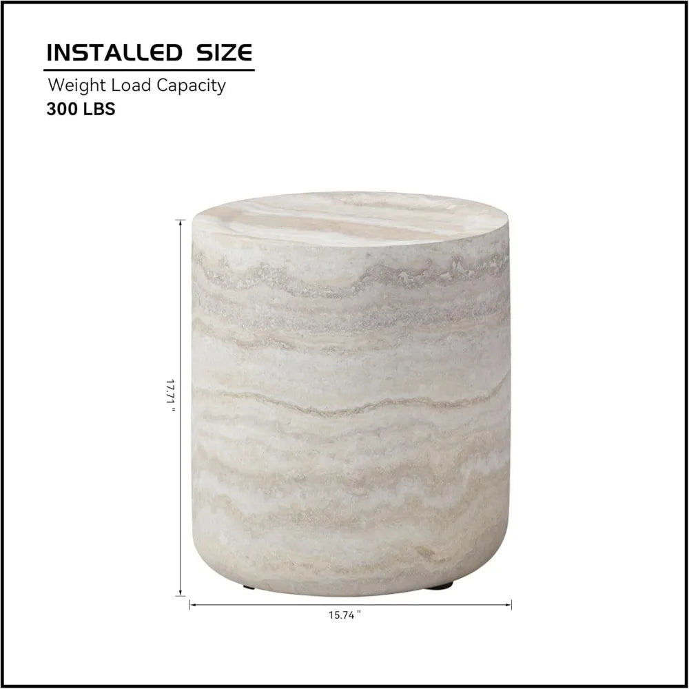 Round Modern Side Table for Living Room and Office