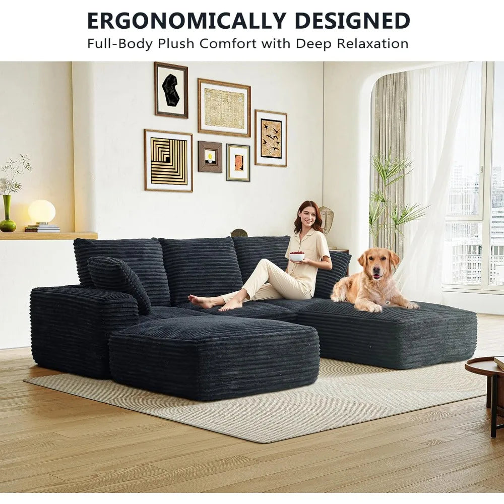 Modular Cloud Sectional Sofa For Living Room Modern Lounge Couch