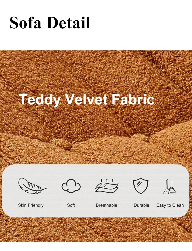 Designer Caterpillar Reclining Sofa Dual Lounger Balcony Living Room