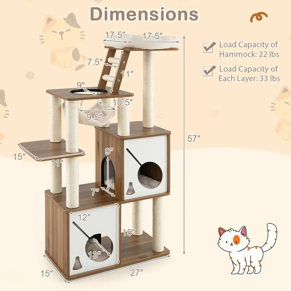 Cat Tree Tower Multi Level Activity Center Scratching Posts