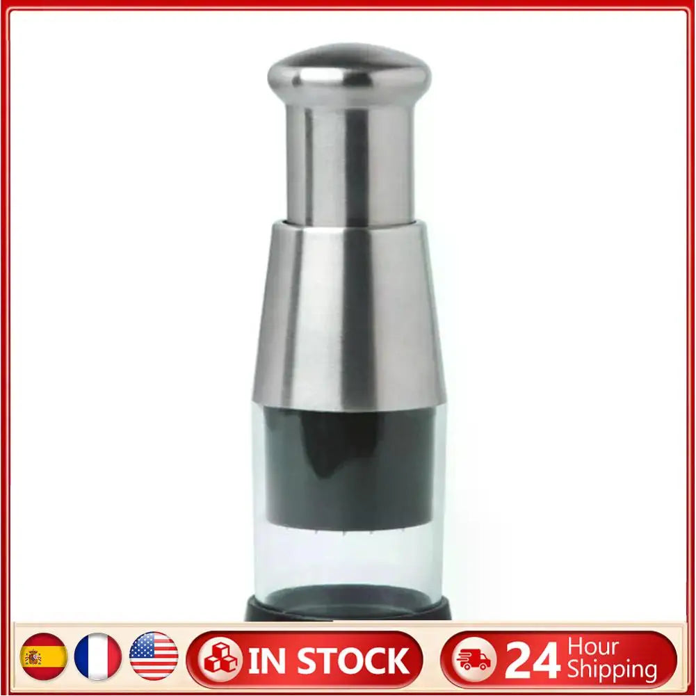 Stainless Steel Manual Hand Chopper For Garlic Ginger Herbs