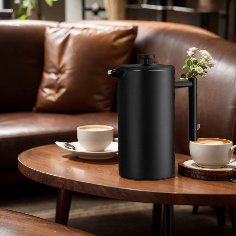 Stainless Steel French Press Coffee Maker With Insulation