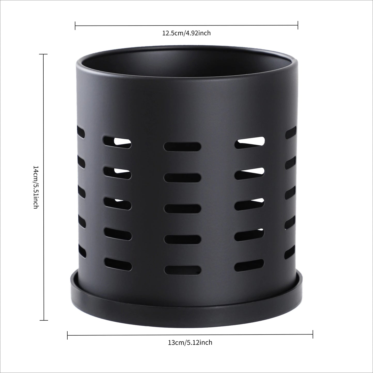 Stainless Steel Silverware Organizer With Drain Holes