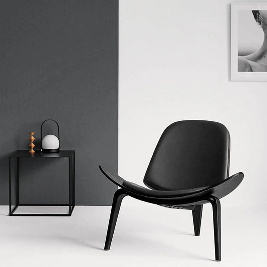 Century Shell Chair Ergonomic Three Legged Accent Living Room Chair