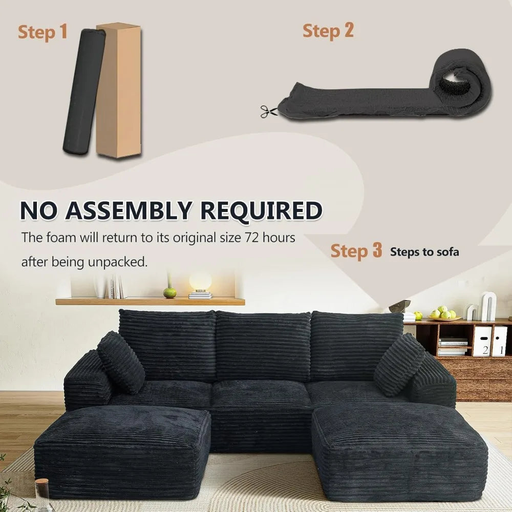 Modular Cloud Sectional Sofa For Living Room Modern Lounge Couch