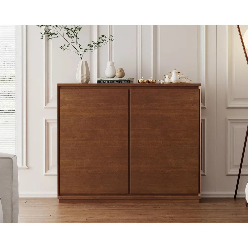 Mid Century Modern Sideboard Buffet Cabinet Walnut