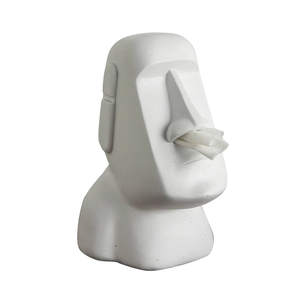 Stone Figure Tissue Box Waterproof Holder For Home Decor