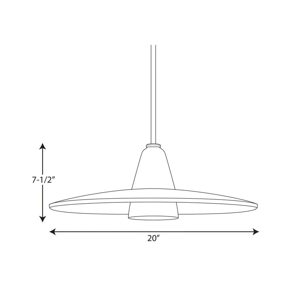 Modern Dimmable Pendant Light With Etched Glass Fixture